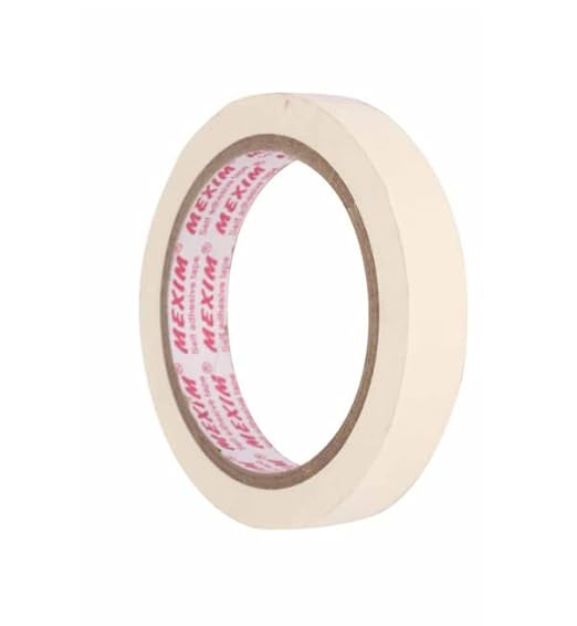 Mexim Professional Painters Masking Tape 24 mm x 25 meters, White, 30 days UV Resistant, Suitable for Painting & Outdoor Applications (P6035)