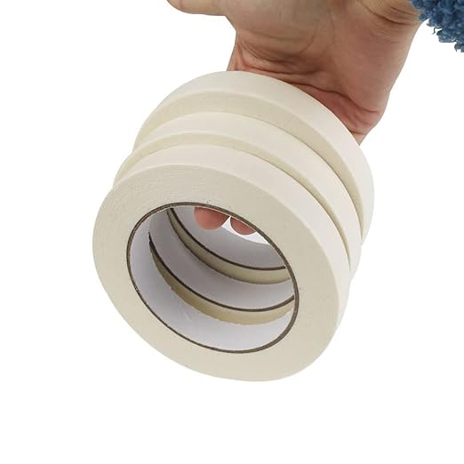 Mexim Professional Painters Masking Tape 24 mm x 25 meters, White, 30 days UV Resistant, Suitable for Painting & Outdoor Applications (P6035)