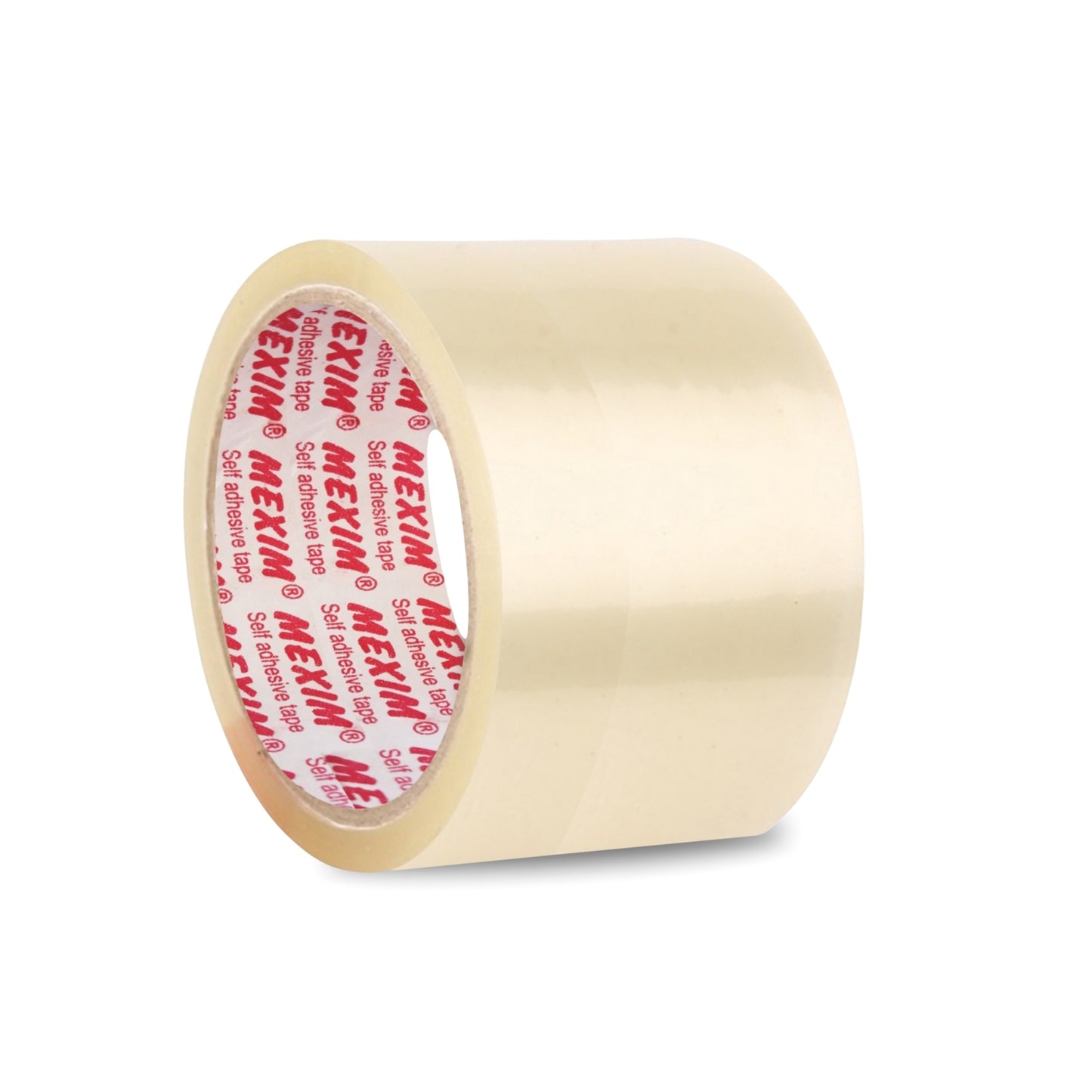 Mexim Red BOPP Packaging Tapes 72mm X 65 meters, 43 micron, Transparent, High Strength Self Adhesive Box Packing Tape