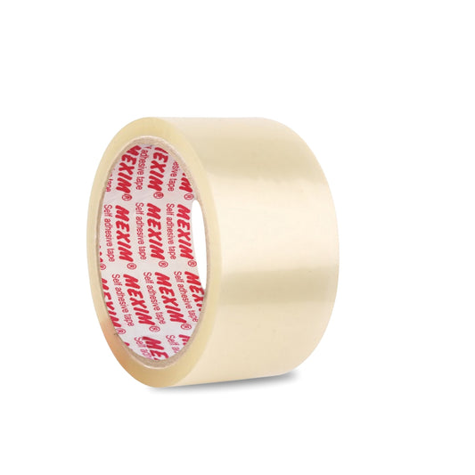 Mexim Red BOPP Packaging Tapes 48mm X 65 meters, 43 micron, Transparent, High Strength Self Adhesive Box Packing Tape
